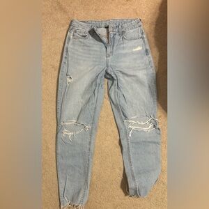American Eagle Outfitters Light Blue Distressed Jeans